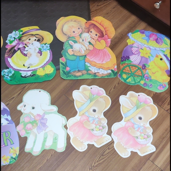 1970s eureka vintage Easter window cutouts - Picture 4 of 8